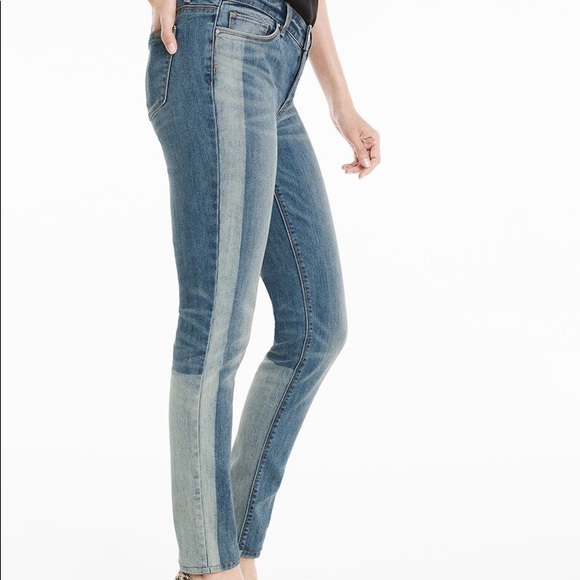 White House Black Market Denim - White House Black Market Tuxedo Stripe Skimmer